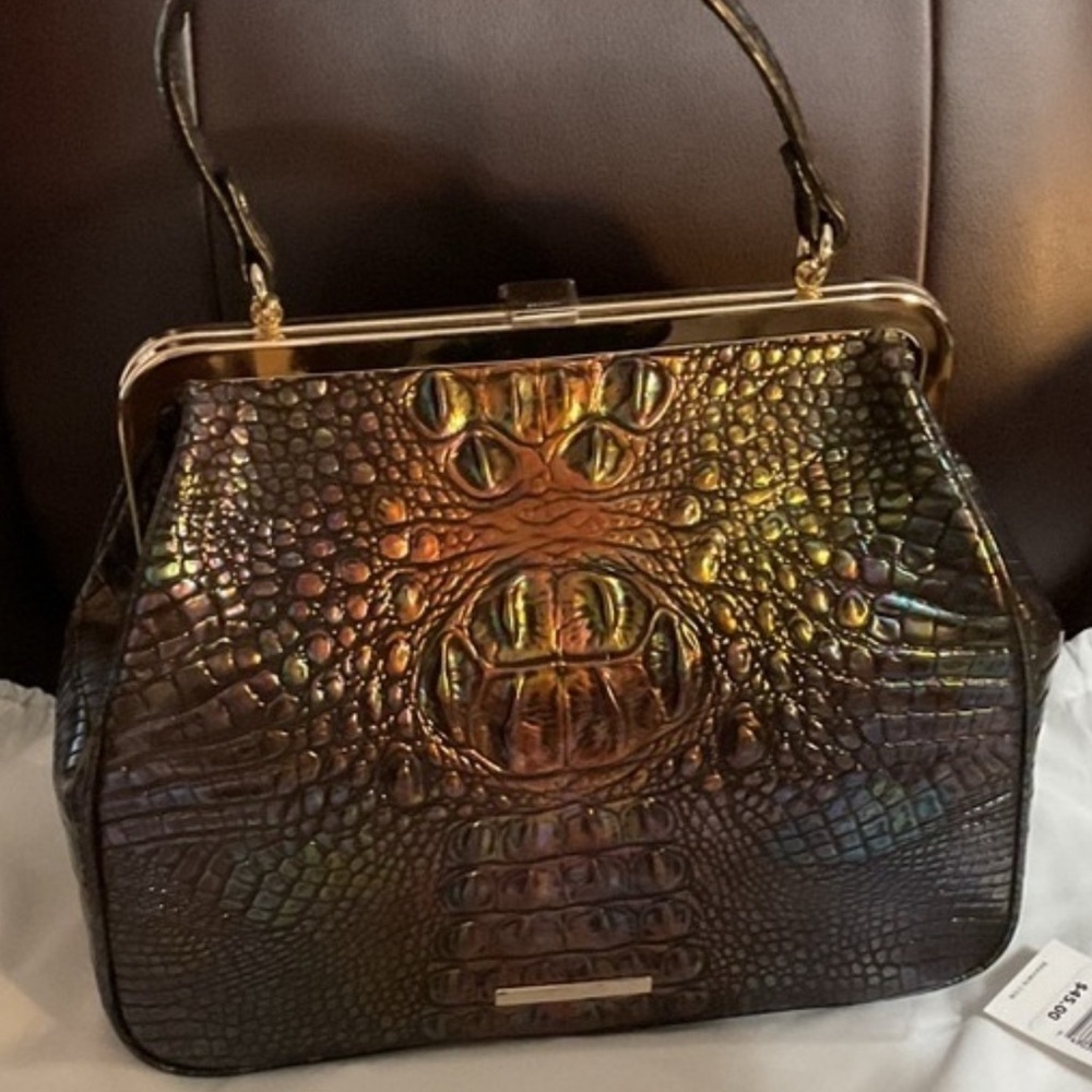 Brahmin black pearl satchel